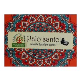 Namaste India Palo Santo backflow füstölőkúp mintás doboza