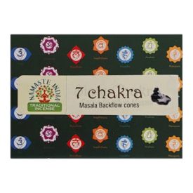 Namaste India 7 csakra backflow füstölőkúp mintás doboza