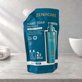 ZENHOME Dream folyékony szappan utántöltő, 500 ml, türkiz kupakos tasakban