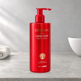 ZENHOME Energy folyékony szappan, 250 ml, piros pumpás flakonban