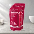 ZENHOME Happiness folyékony szappan utántöltő, 500 ml, pink kupakos tasakban