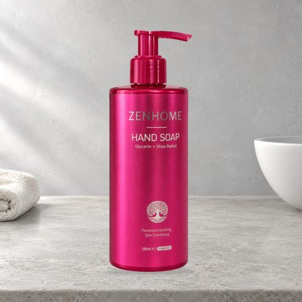 ZENHOME Happiness folyékony szappan, 250 ml, pink pumpás flakonban